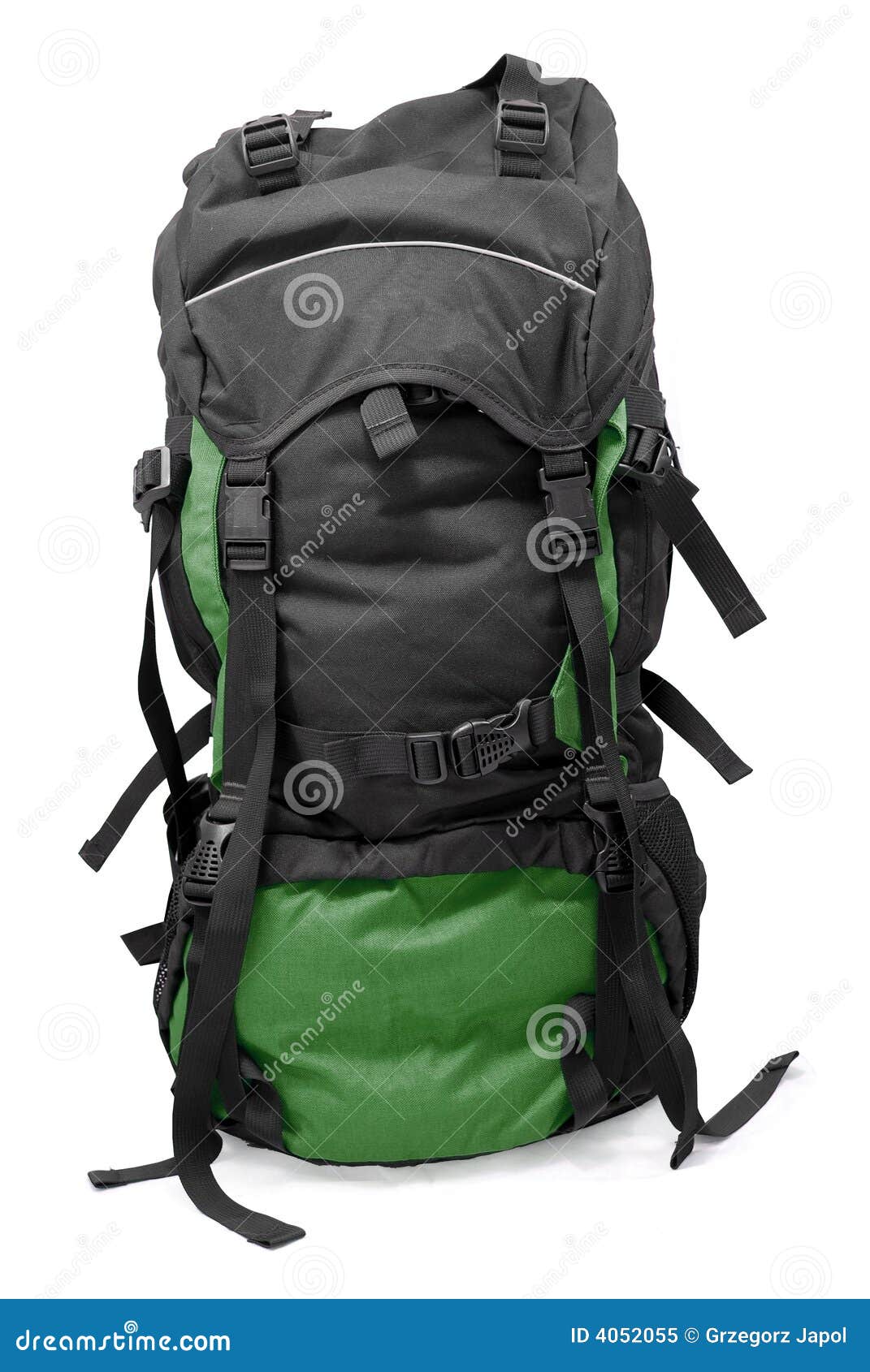 Dark Green Tourist Backpack Stock Image Image of luggage, summer 4052055
