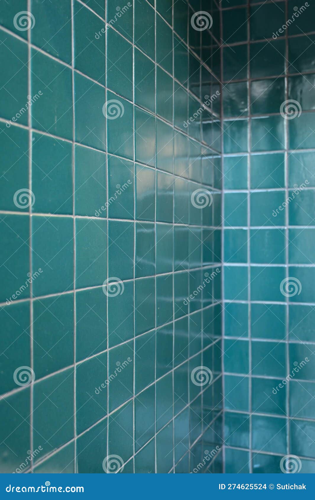 Dark Green Wall Bathroom, Interior Design Stock Photo Image of