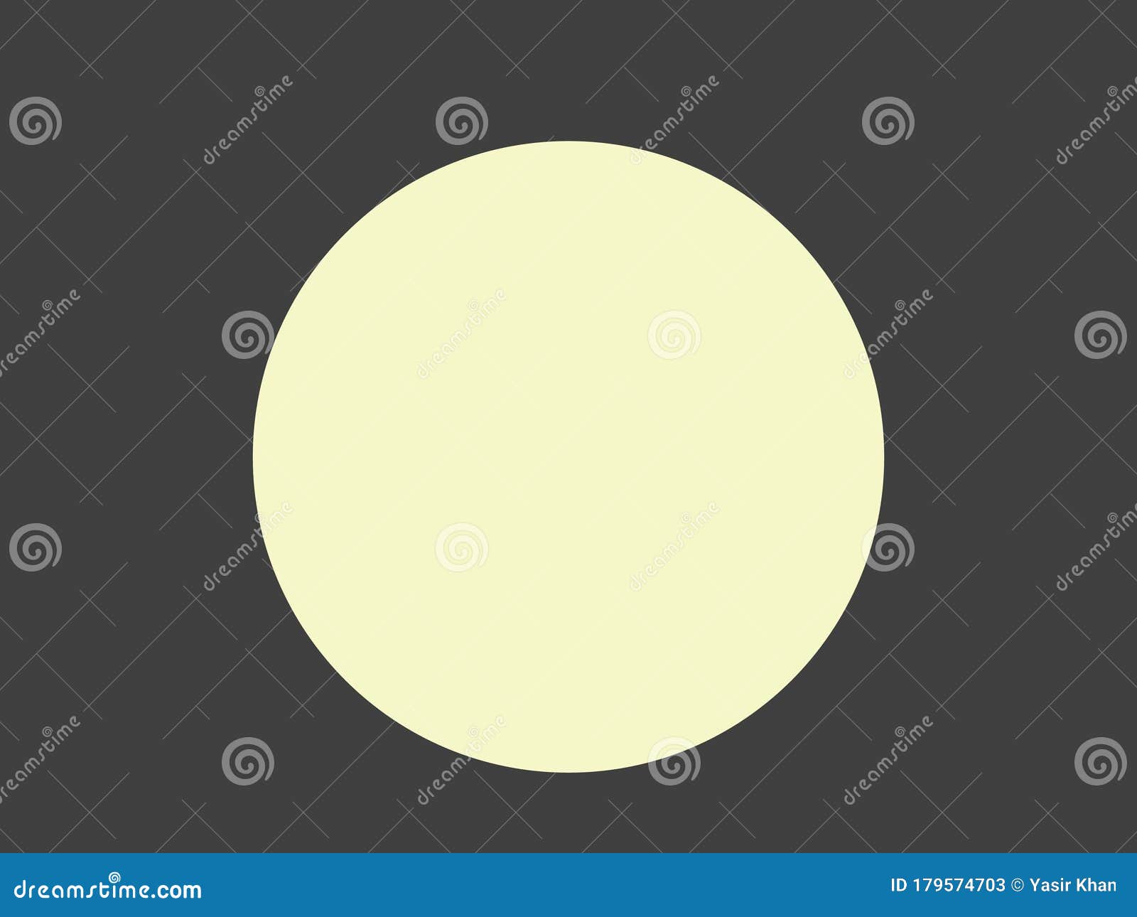 On the Dark Grey Color Background Wall the Cream Color Circle in the Center  Abstract Art and Blank Page for Use Stock Image - Image of color, background:  179574703