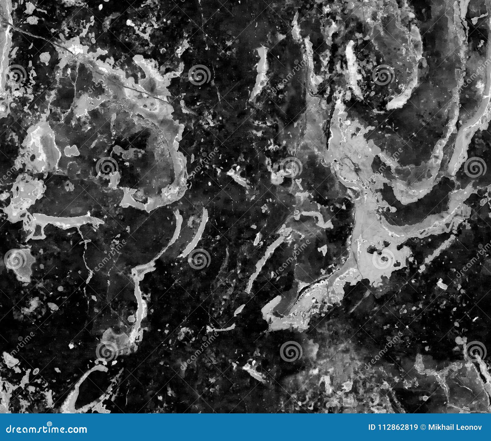 Dark Grey Natural Seamless Marble Stone Texture Pattern Background