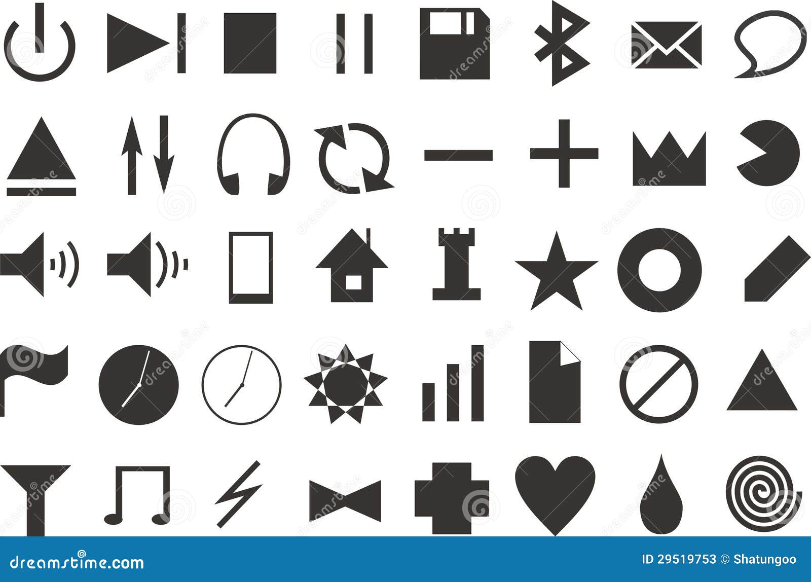 Dark icons stock vector. Illustration of package, 29519753