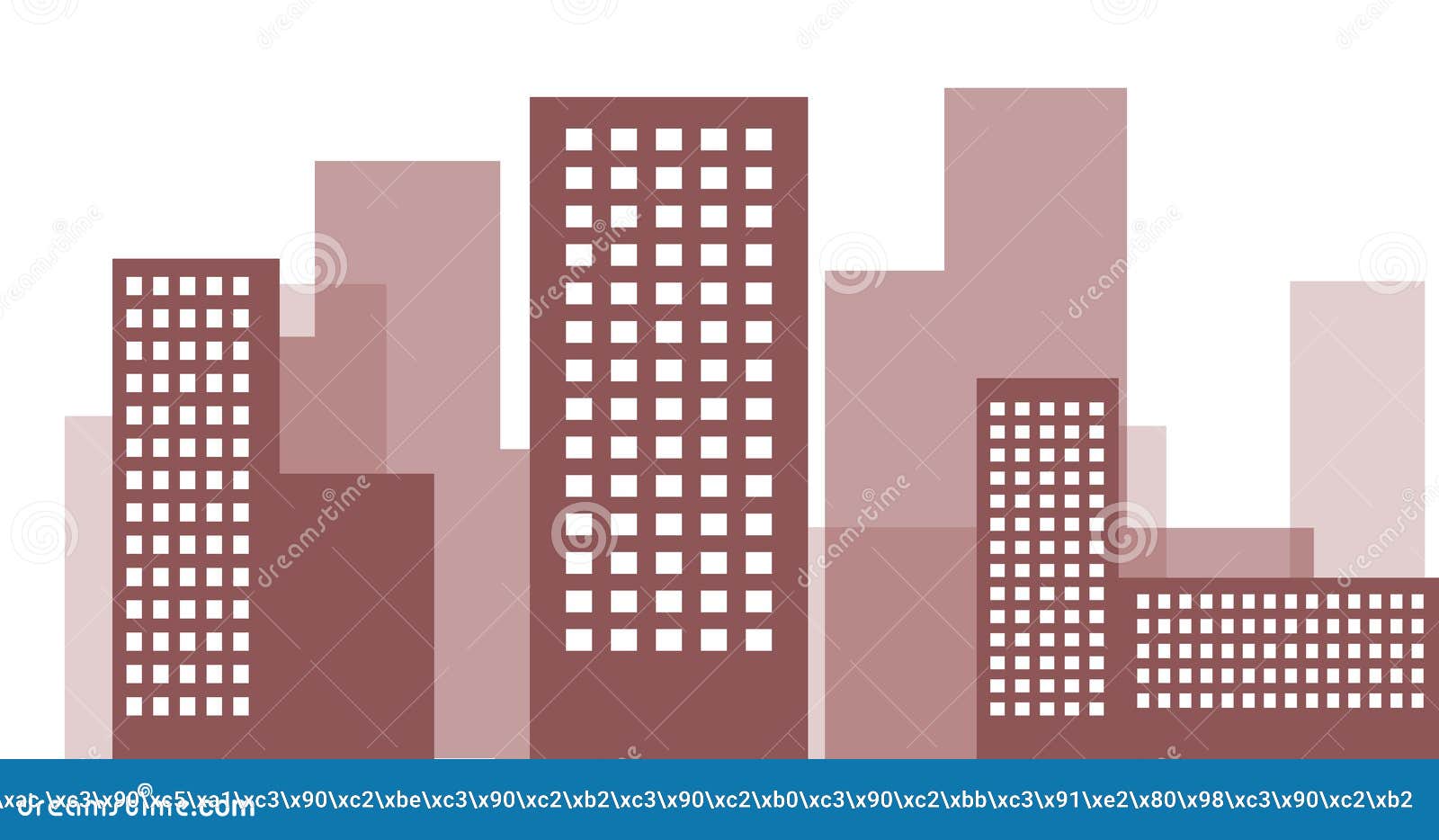 Dark Illustration of 2d City. Beautiful 2d Landscape Stock Illustration -  Illustration of colours, brown: 244051048