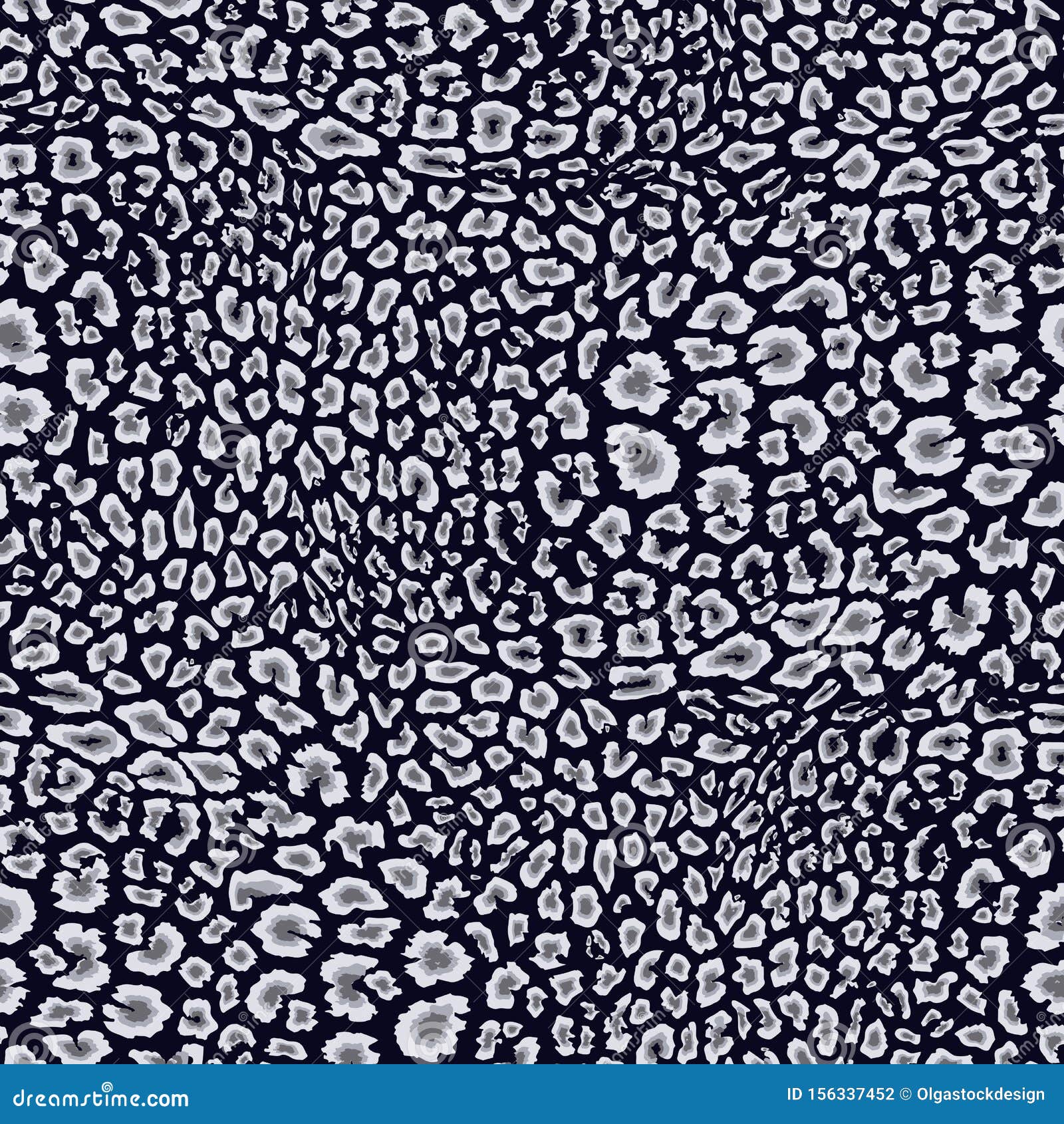 Dark Leopard Print. Vector Seamless Pattern. Animal Skin Texture. Repeat  Design Stock Vector - Illustration of pattern, leather: 156337452