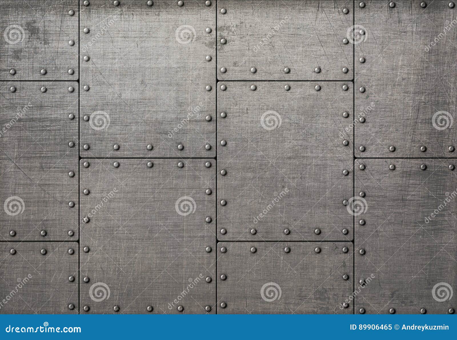 dark metal plates with rivets background or texture