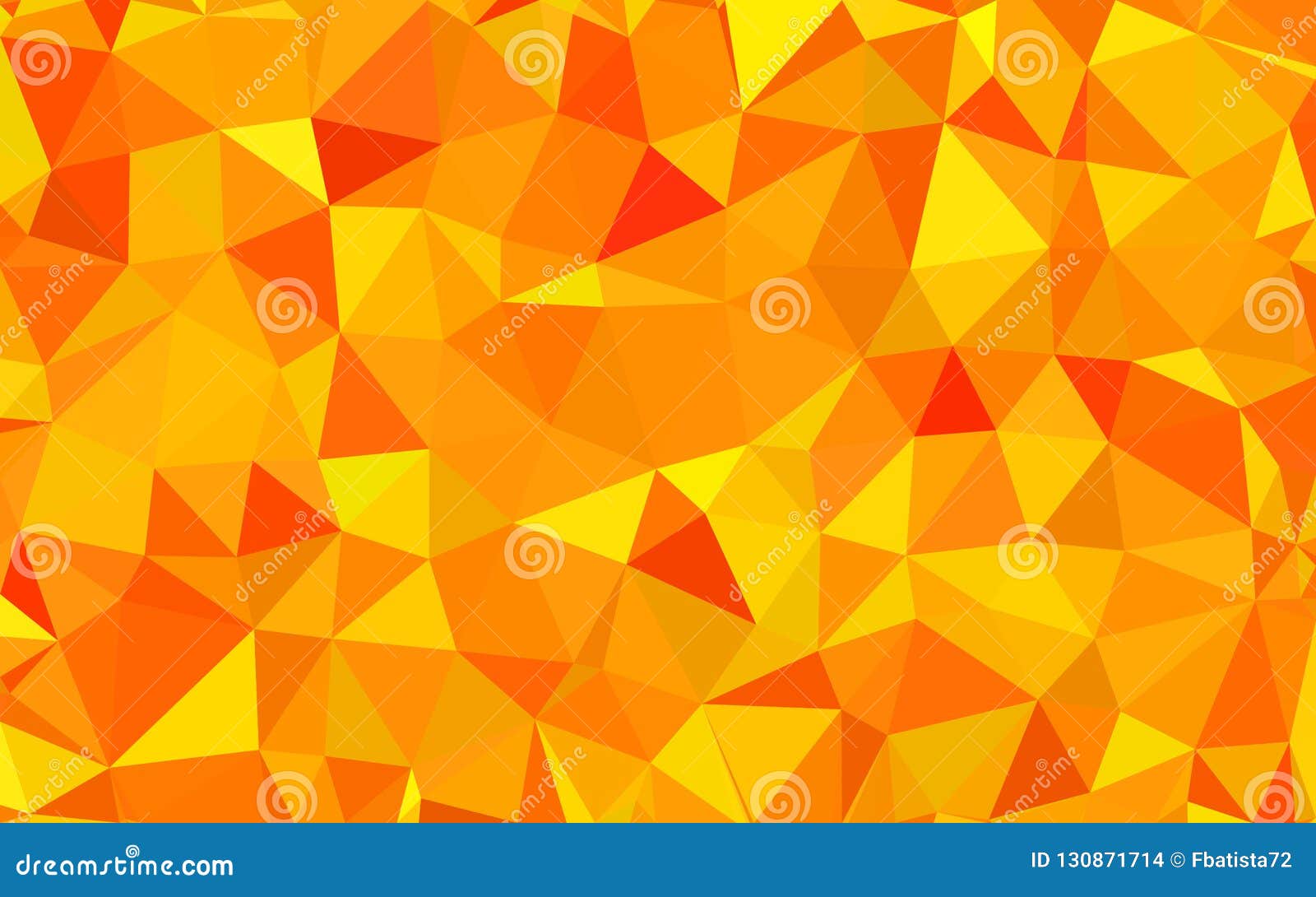 Dark Orange Triangular Low Poly Mosaic Pattern Background Vector