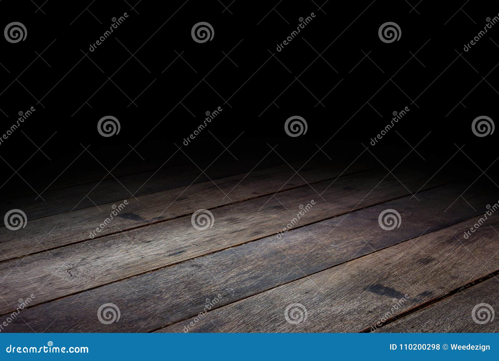 dark plank wood floor texture perspective background for display