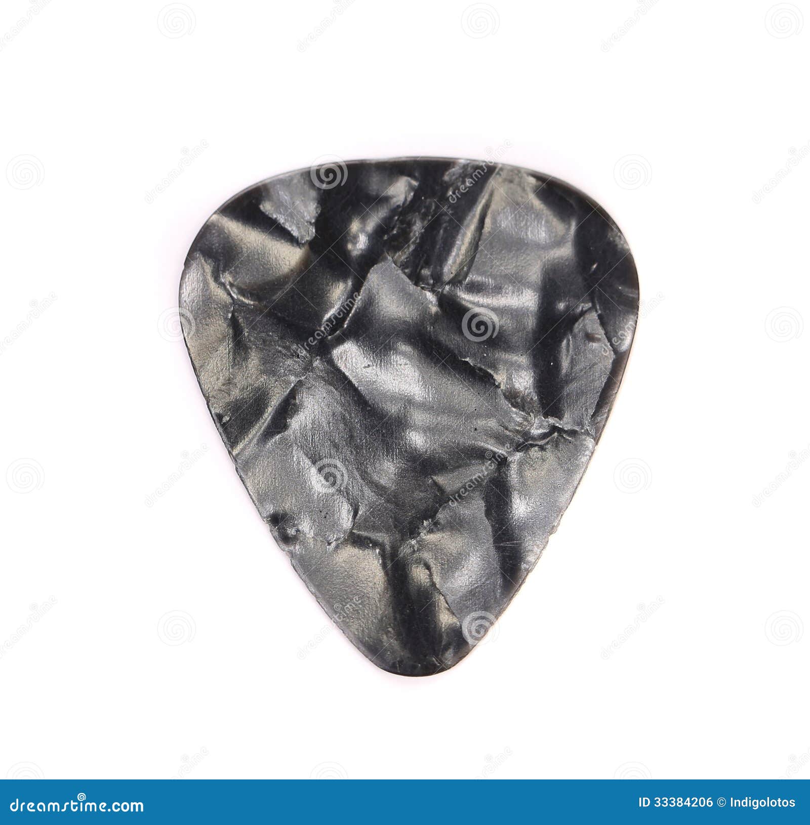 Dark Plastic Guitar Plectrum Stock Photo Image of mediator, fluted