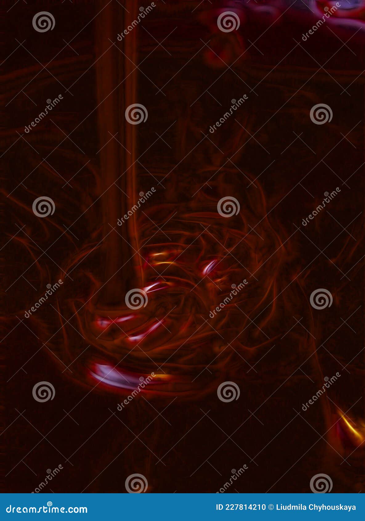 dark red abstract with light sinuous lines. beautiful and gloomy texture. red background