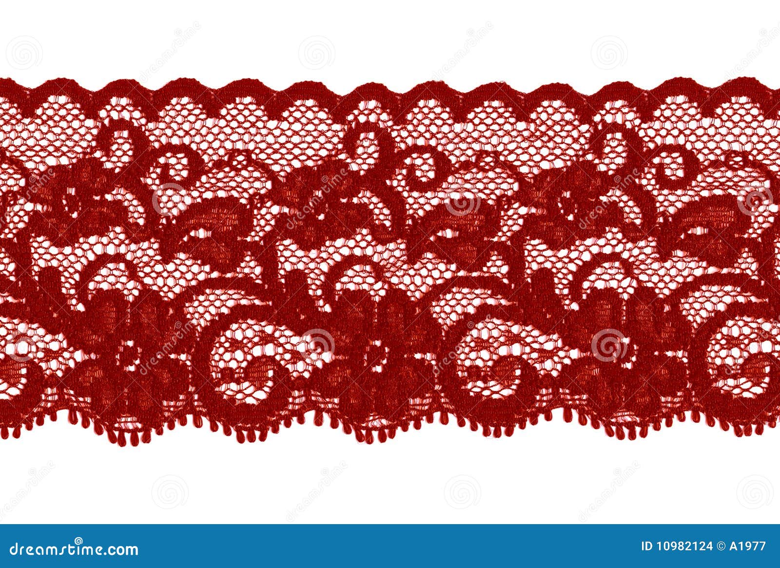 White Or Ecru Floral Lace Band Stock Photo - Download Image Now