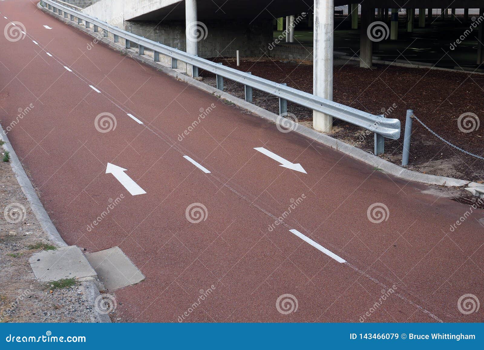 Dark Red Tarmac Bike Zpath or Road Stock Image - Image of direction ...
