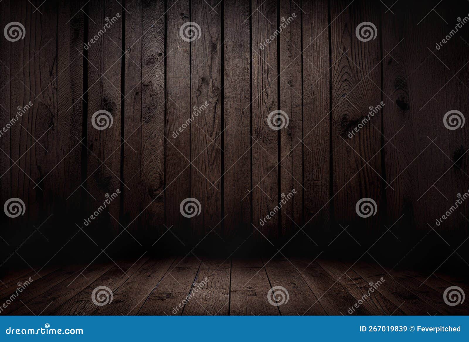Dark Rustic Wood Backdrop Background and Surface Generative AI Stock