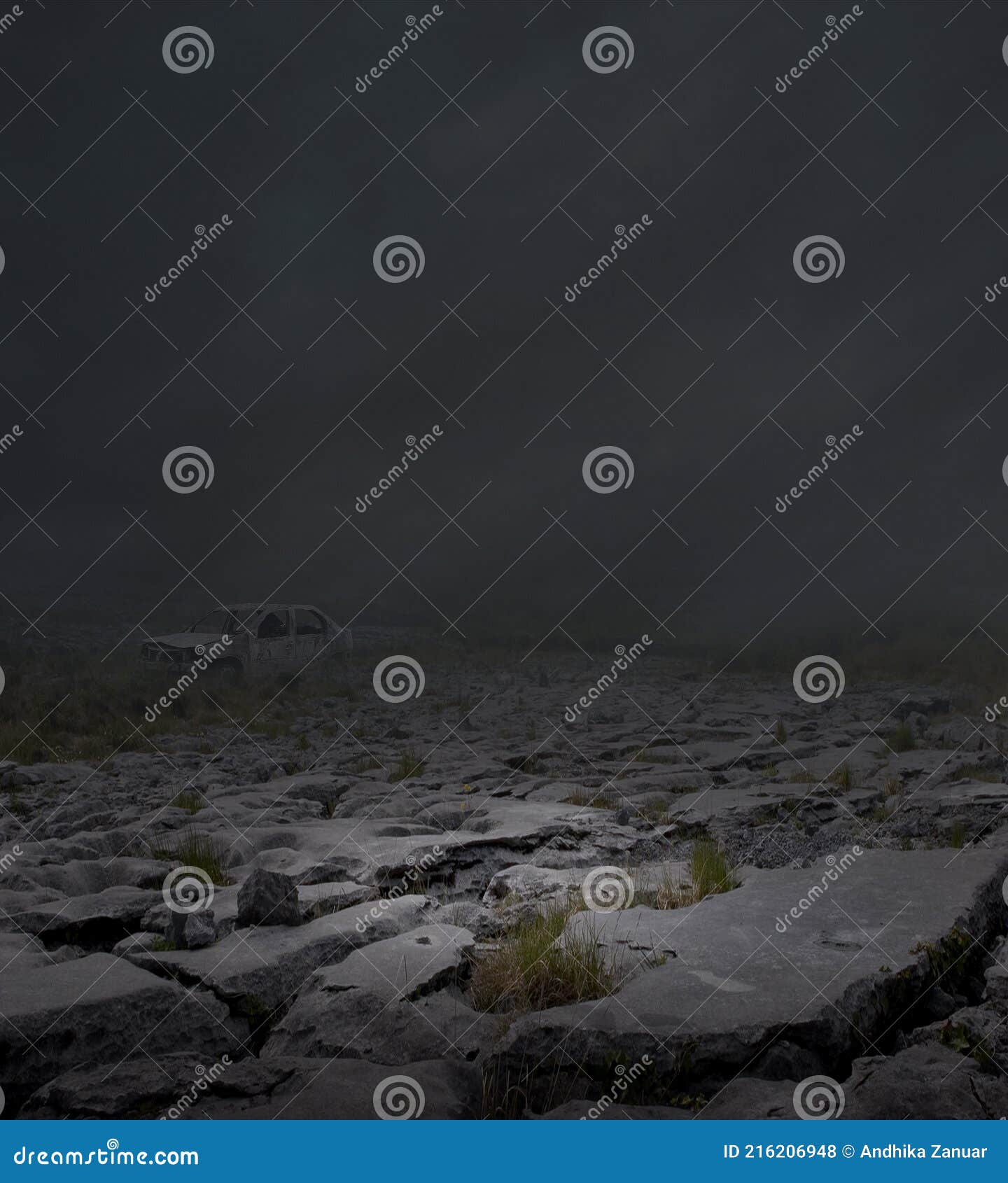 Dark Scenery Rocks, Photo Editing Background Stock Photo - Image of  concept, heritage: 216206948