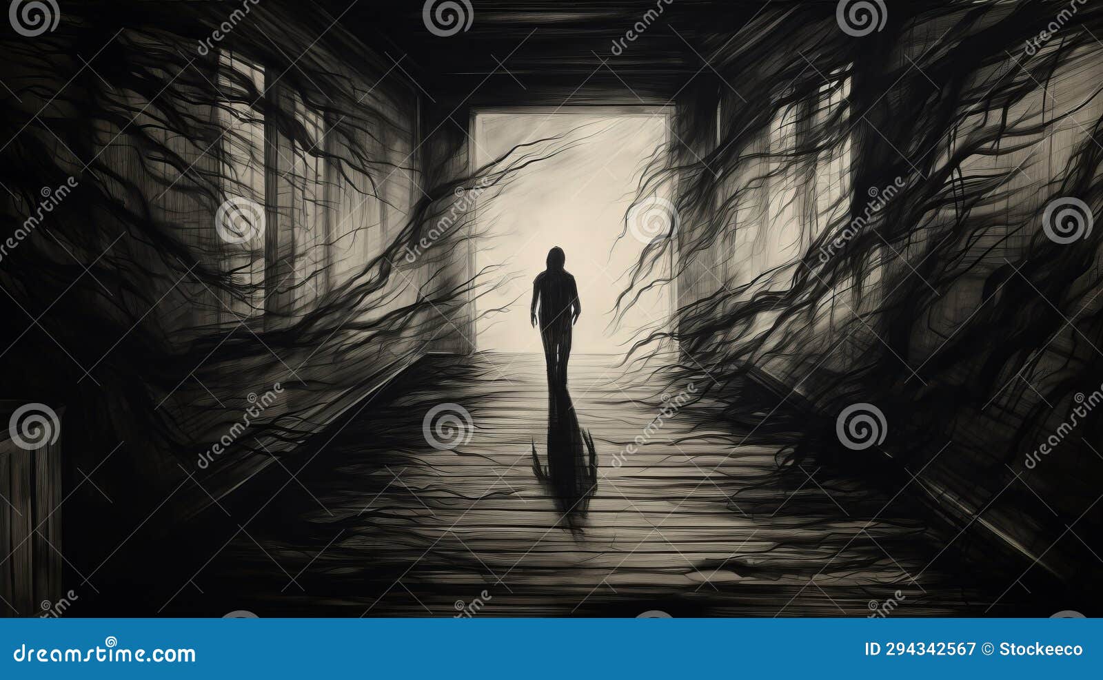 dark shadowed man a speedpainting journey through monochromatic landscapes