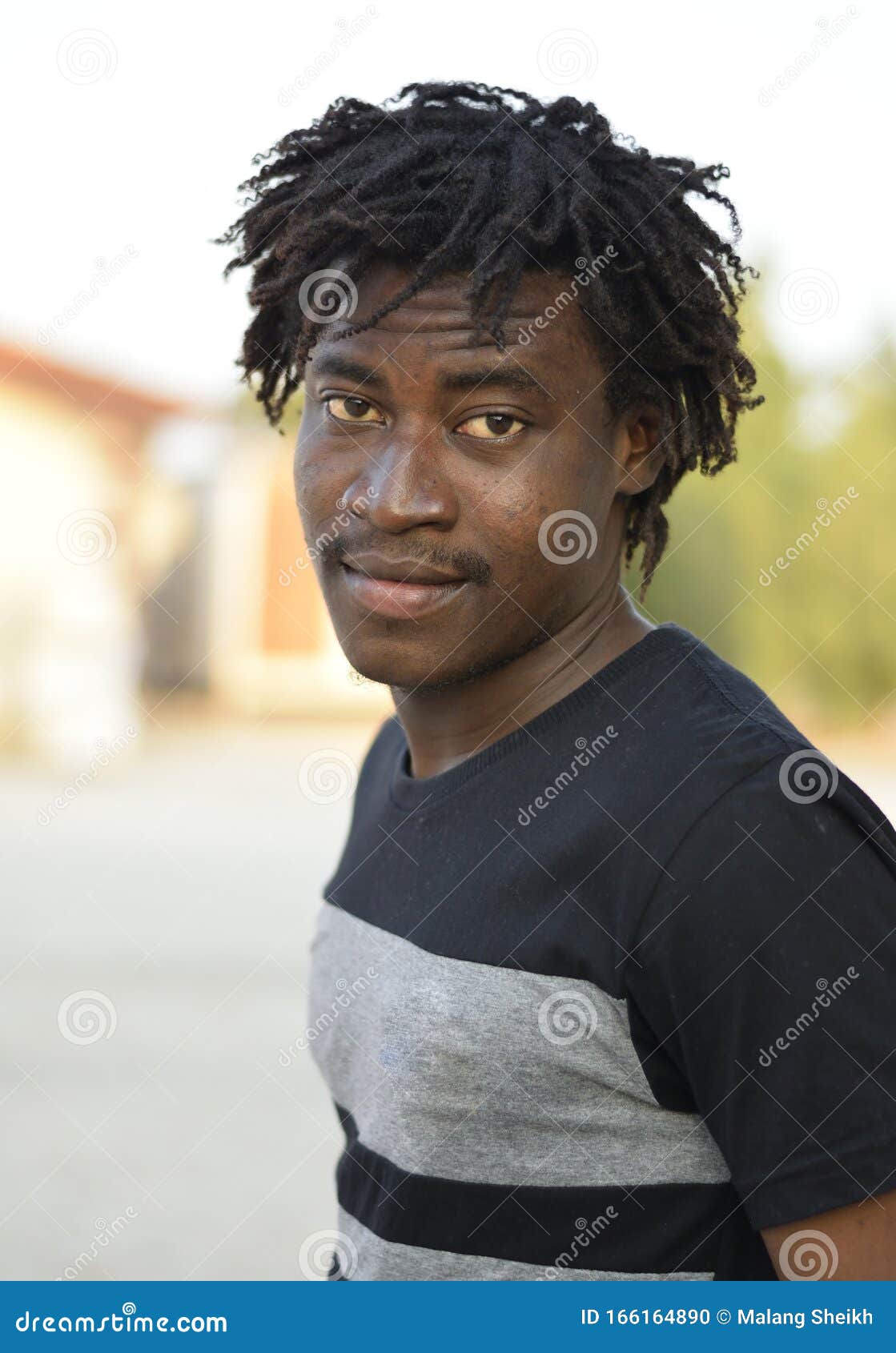 A Dark Skin Handsome African Boy Stock Photo - Image of style, african:  166164890