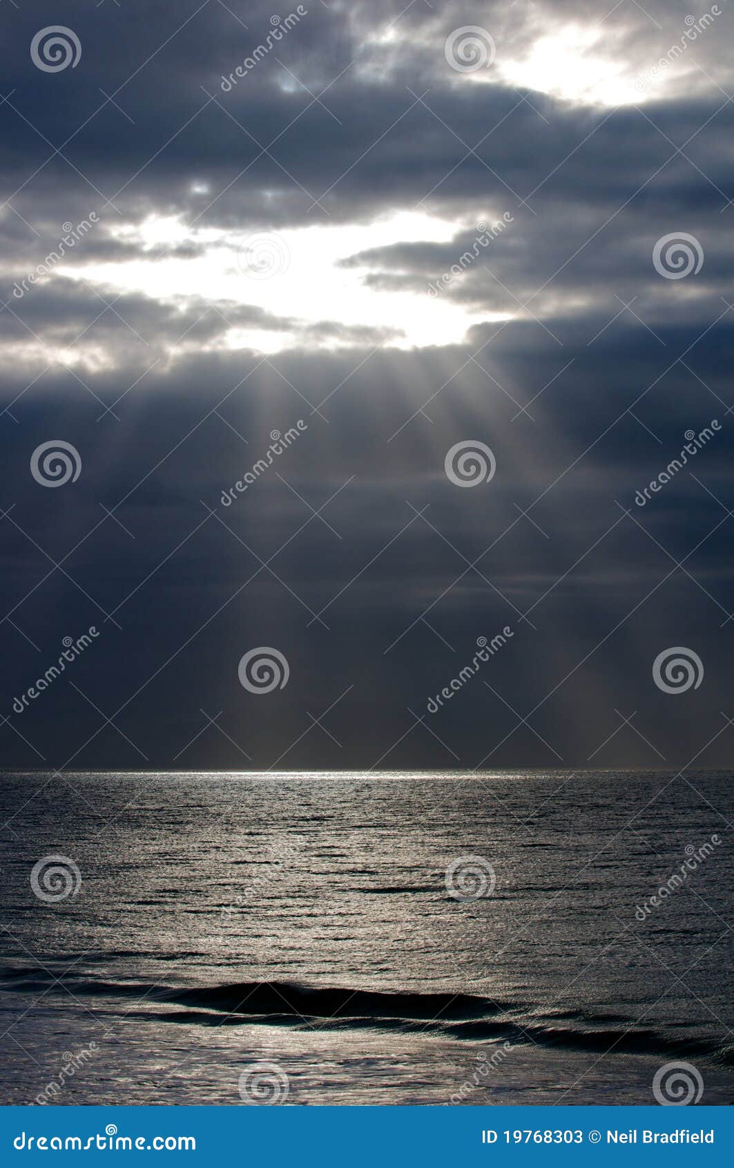 Dark sky sun rays stock image. Image of ocean, dark, storm - 19768303