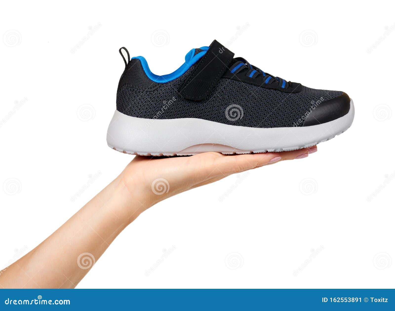 Dark Sport Shoes for Running. Kids Foot Wear Stock Image - Image of ...