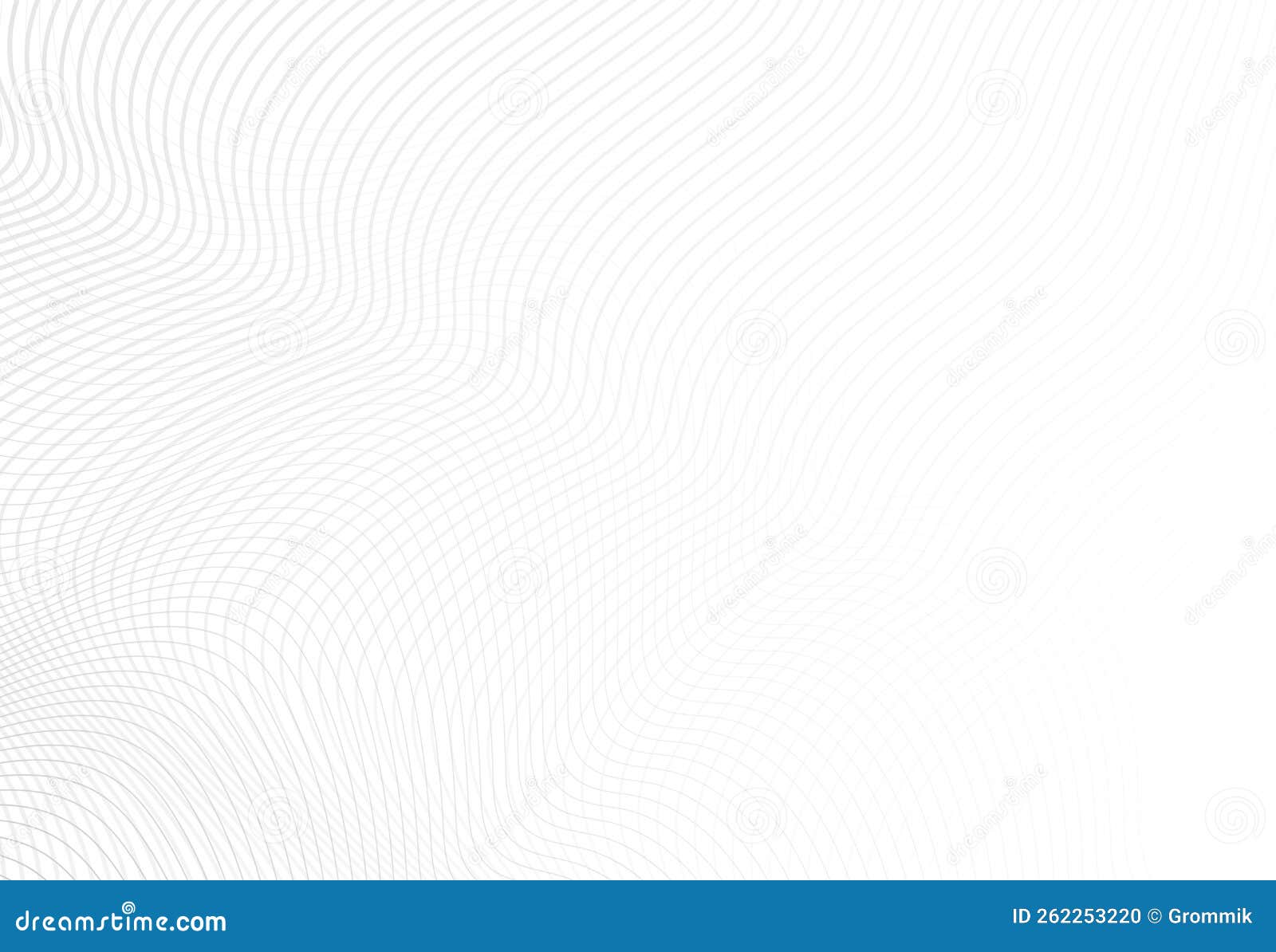 Dark Wave Curves on a Light Background. Sinuous Lines for Covers