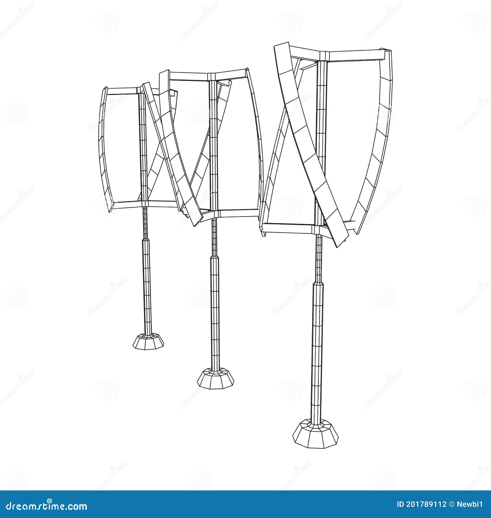 darrieus wind turbine. windmill generator