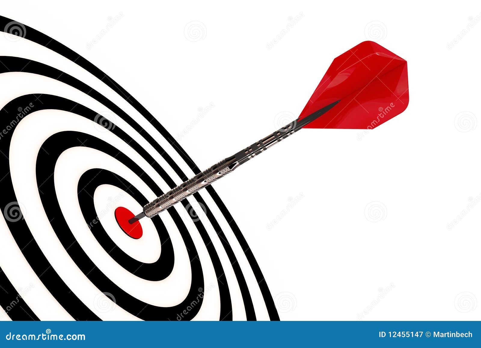 A Dart Arrow Hits Its Target Royalty Free Stock Photography Image