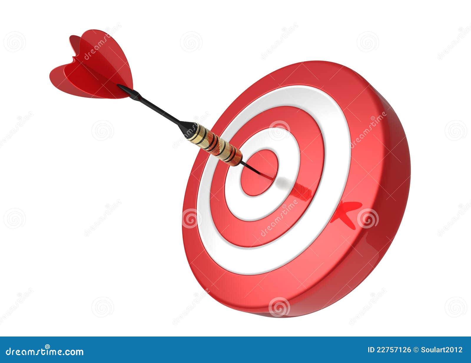 dart hitting the target