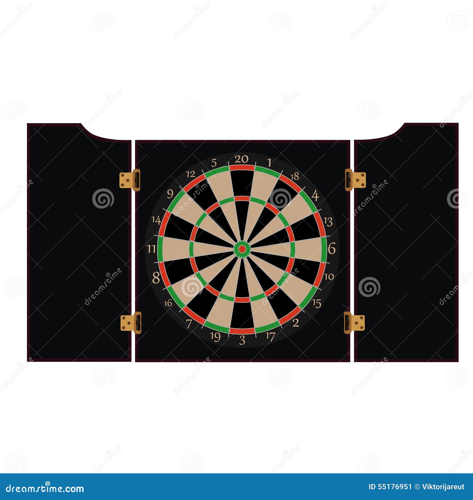 Dartboard Cabinet Stock Vector Illustration Of Cabinet 55176951