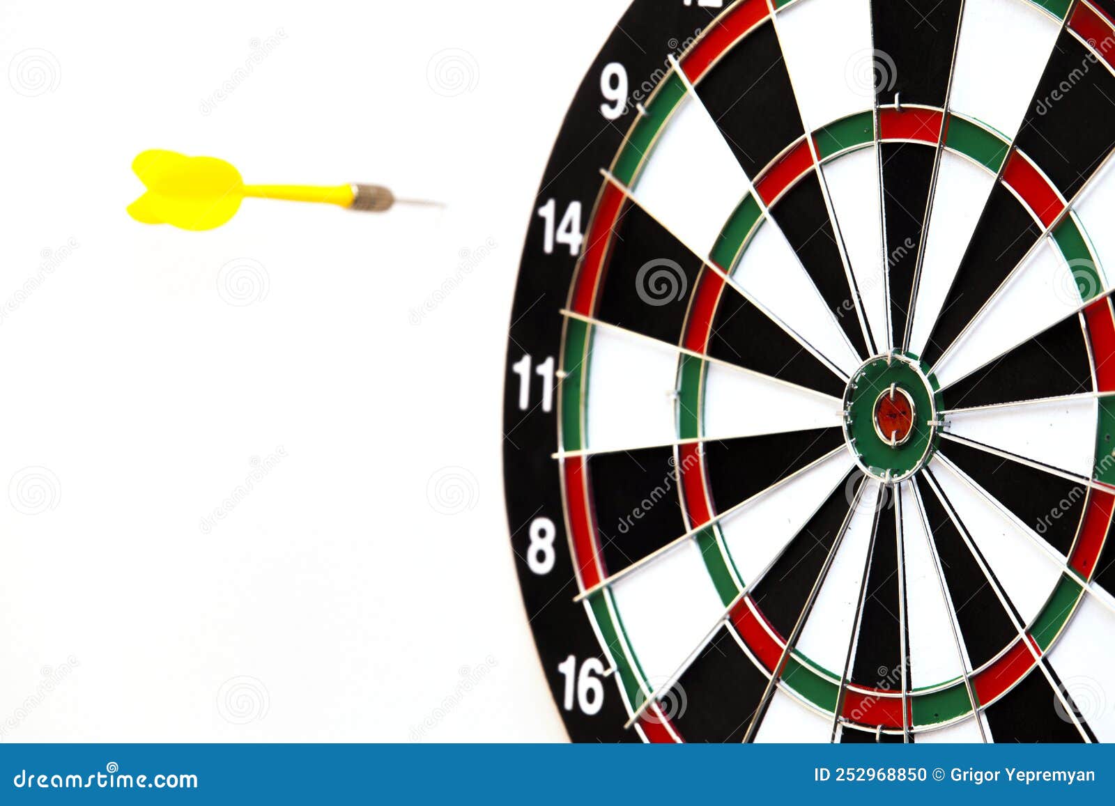 Dartboard with darts stock photo. Image of center, bullseye 252968850