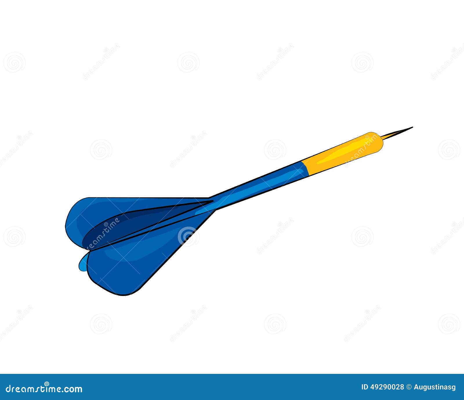 Darts arrow cartoon stock illustration. Illustration of game - 49290028