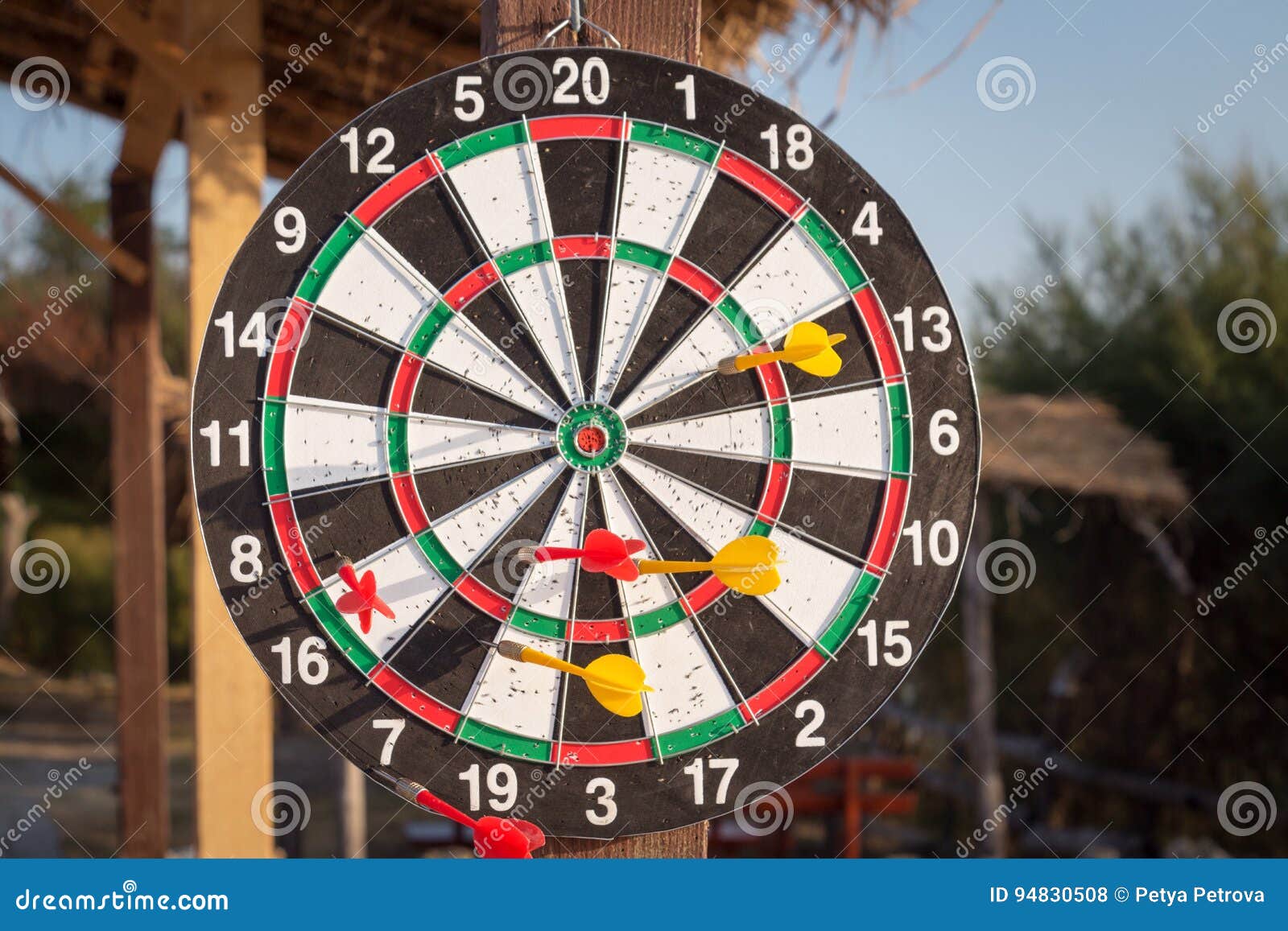 Darts board stock photo. Image of wheel, game, enjoyment 94830508
