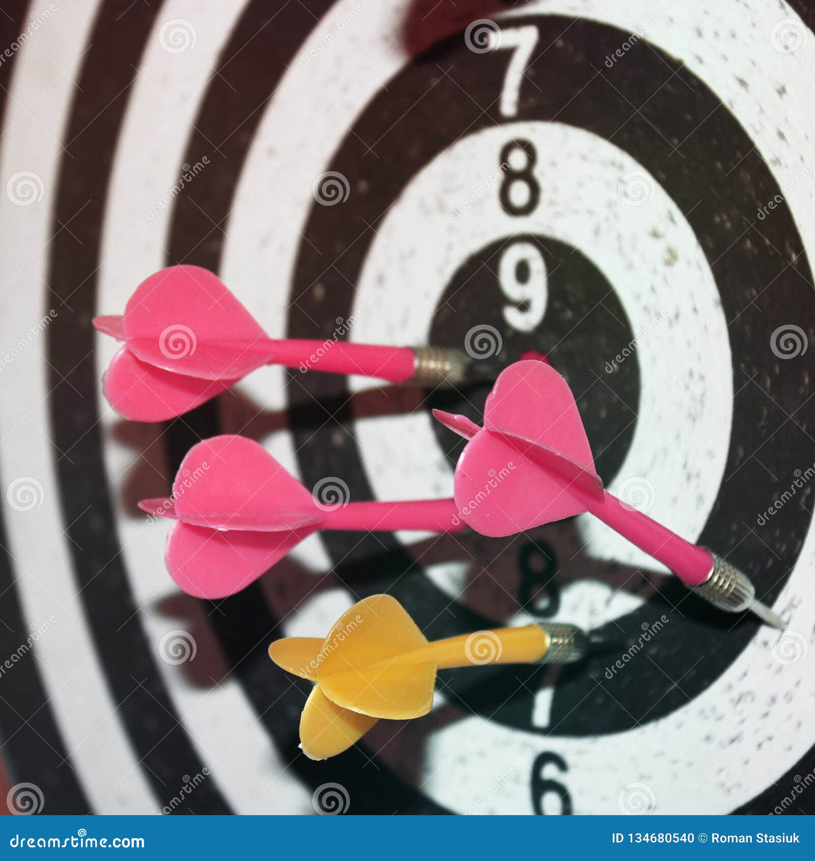 Darts. Close up game stock photo. Image of concept, board 134680540