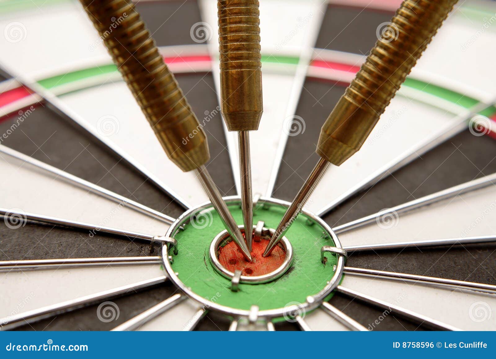 darts in dartboard