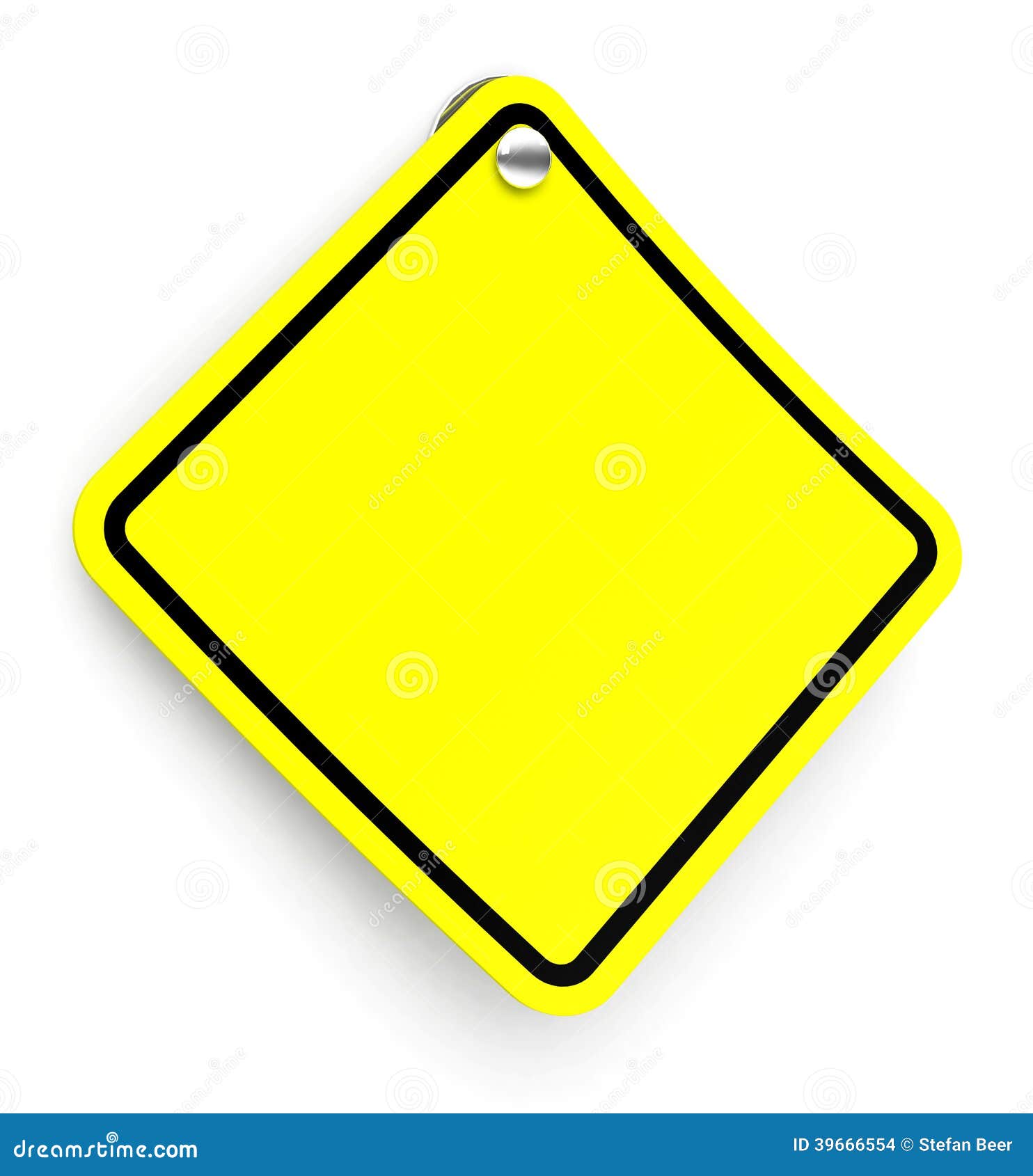 Das gelbe Verkehrszeichen stock abbildung. Illustration von gelb - 39666554