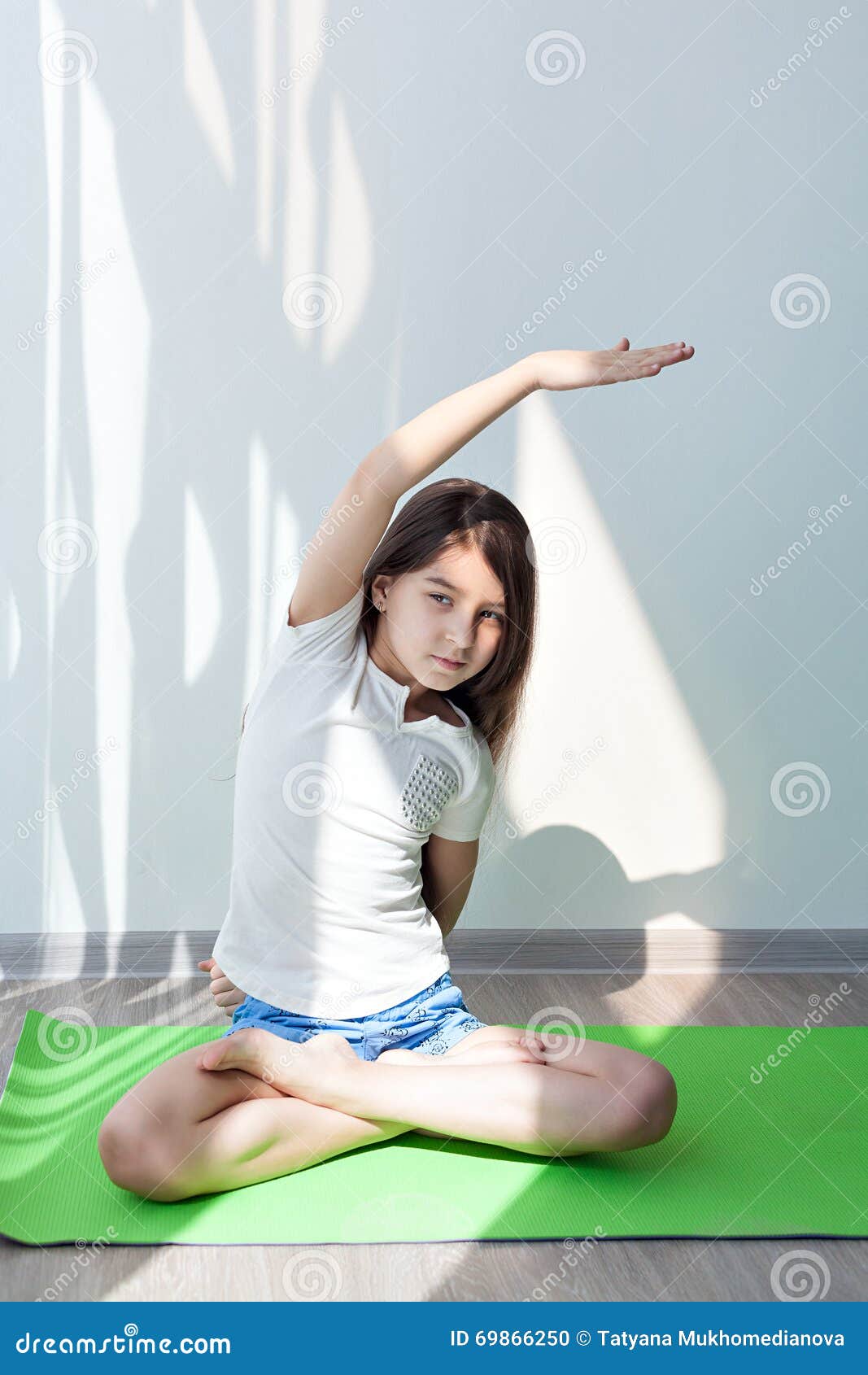 Aus einem yoga-mädchen