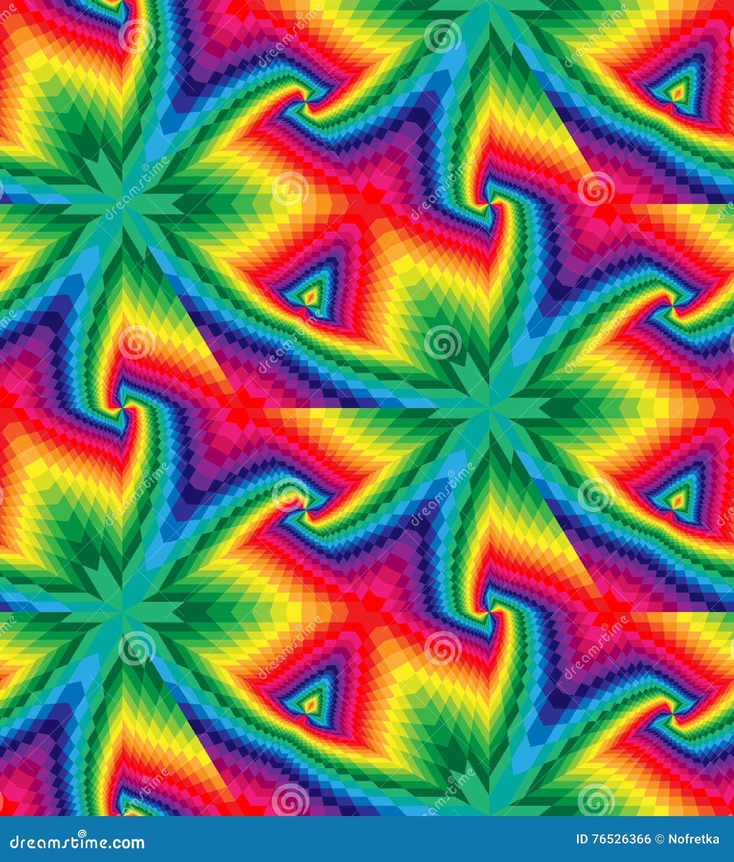 Das Nahtlose Bunte Polygonale Geometrische Muster Das Zur Mitte Sich Verringert Schaffen Die Illusion Der Tiefe Und Des Volumen Vektor Abbildung Illustration Von Zeile Abgrund 76526366