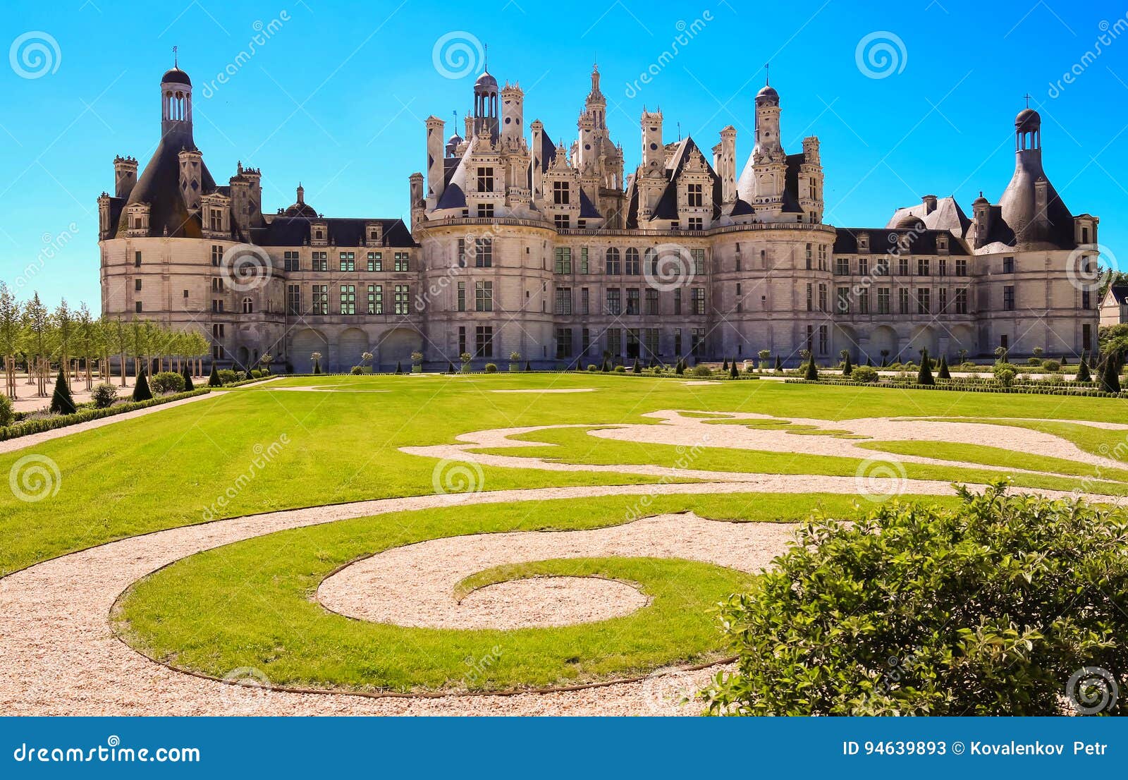 Das Schloss Chambord Im Loire Valley Frankreich Im Jahre 1519 1547 Errichtet Stockbild Bild Von Valley Jahre