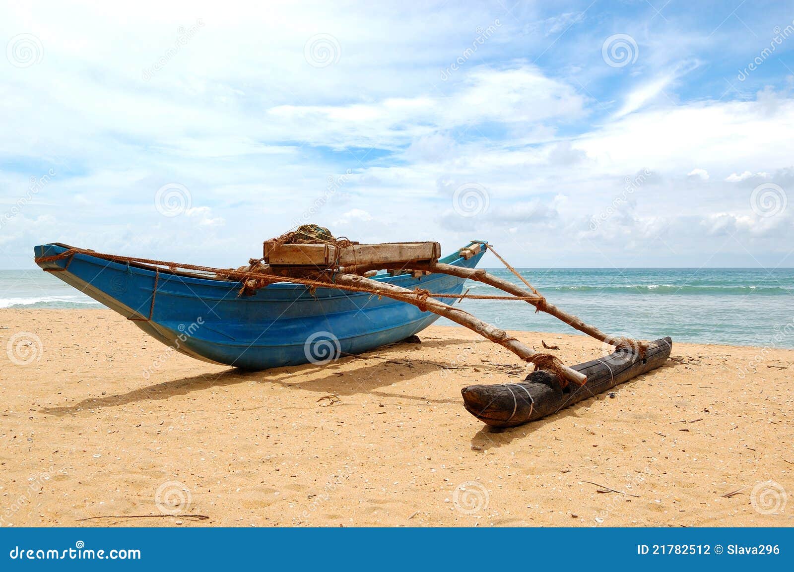 Das Traditionellen Des Sris Lanka Boot Stockfoto Bild von netz, sand
