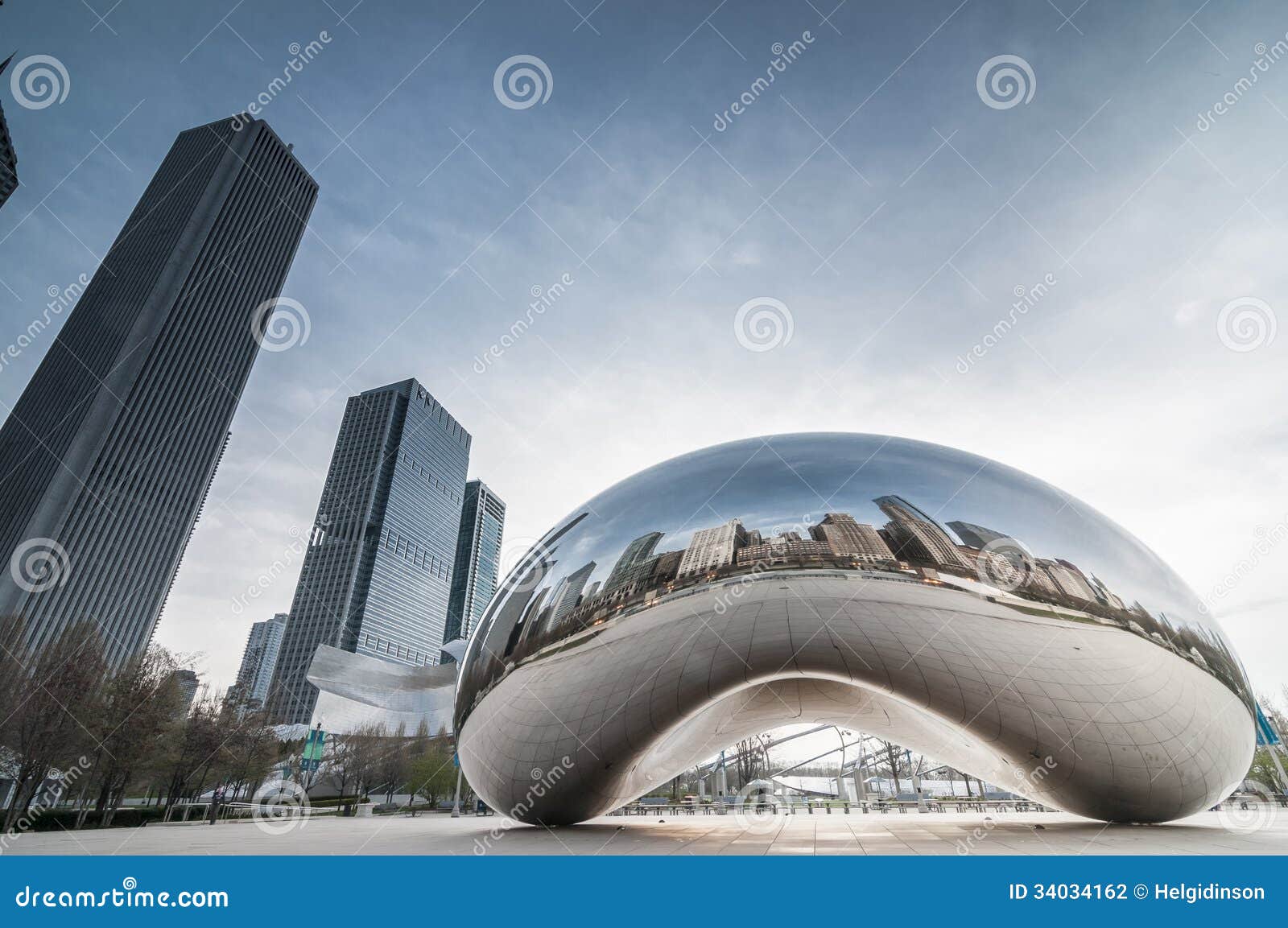 Chicago Bean Papierbeschwerer - Chrom-Nachbildung Des Cloud Gate