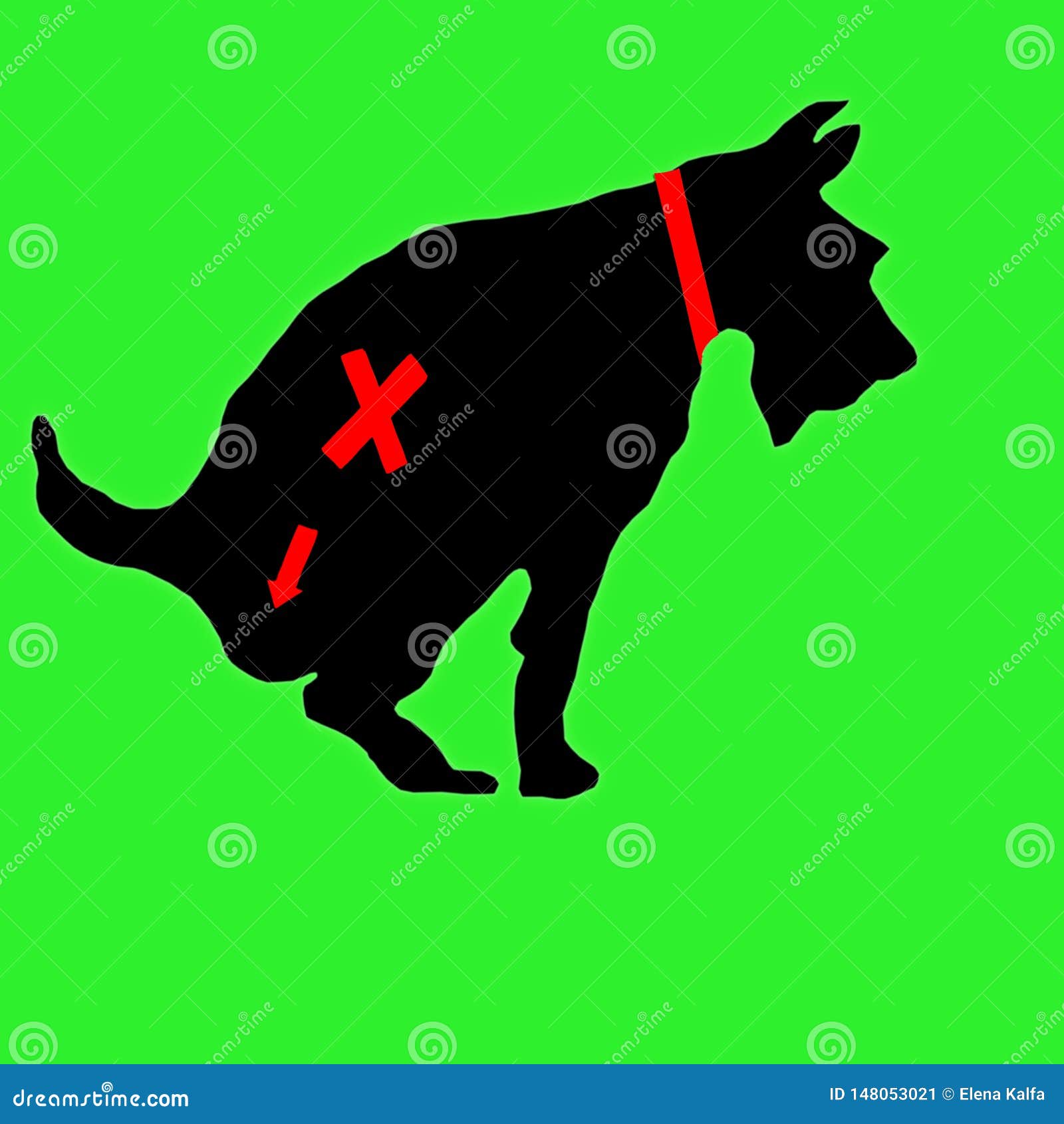 Das Zeichen, Das Hunden Das Gehen Zur Toilette Untersagt Hund Geht Zur