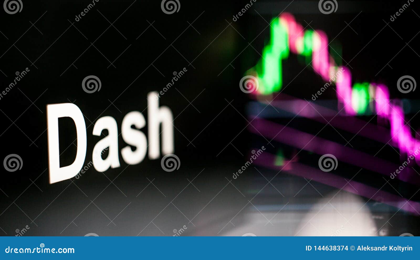 Dash Cryptocurrency Token. the Behavior of the Cryptocurrency Exchanges,  Concept. Modern Financial Technologies. Stock Photo - Image of business,  forex: 144638374