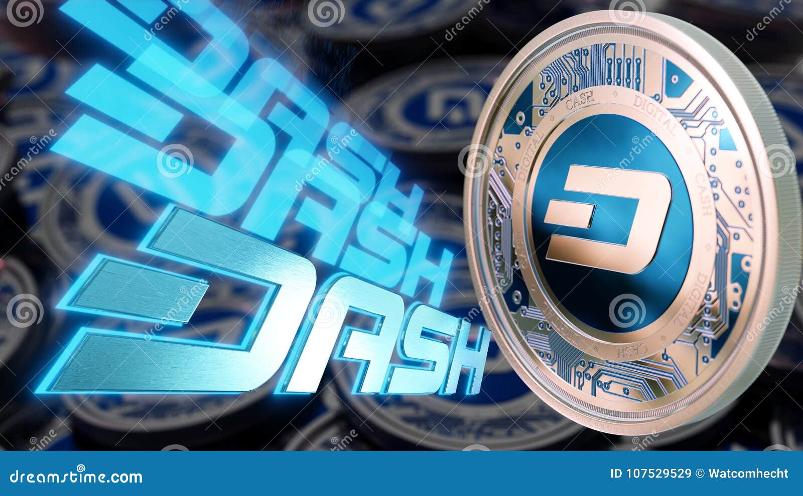 Dash Digital Cash Cryptocurrency Editorial Stock Image - Image of  evolution, text: 107529529