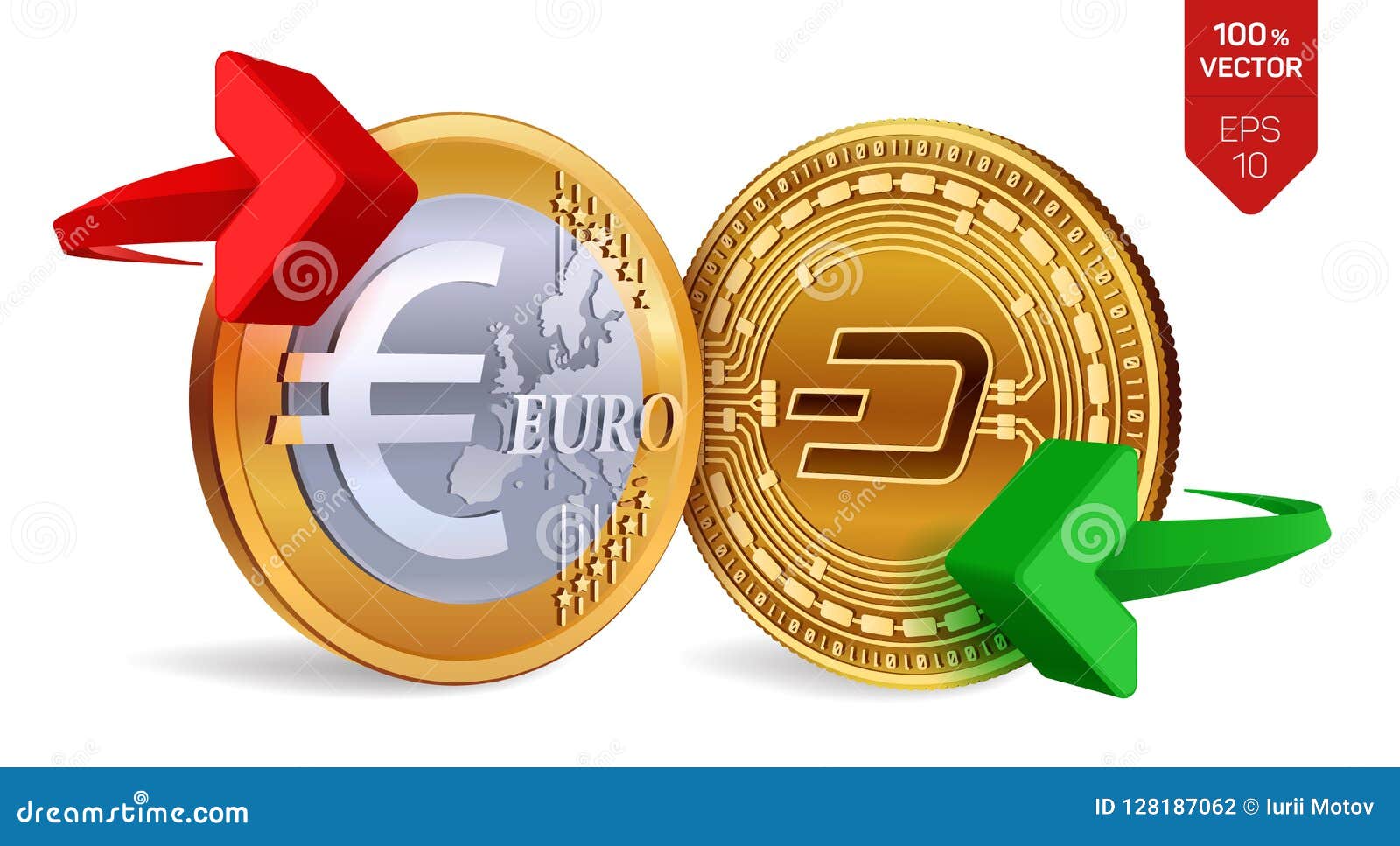 Dash (DASH) ir Euras (EUR) Valiutos kursas konversijos skaičiuoklė