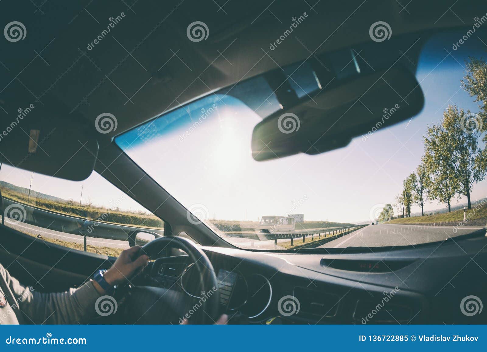 View from the Passenger Seat of the Car Stock Image Image of glass