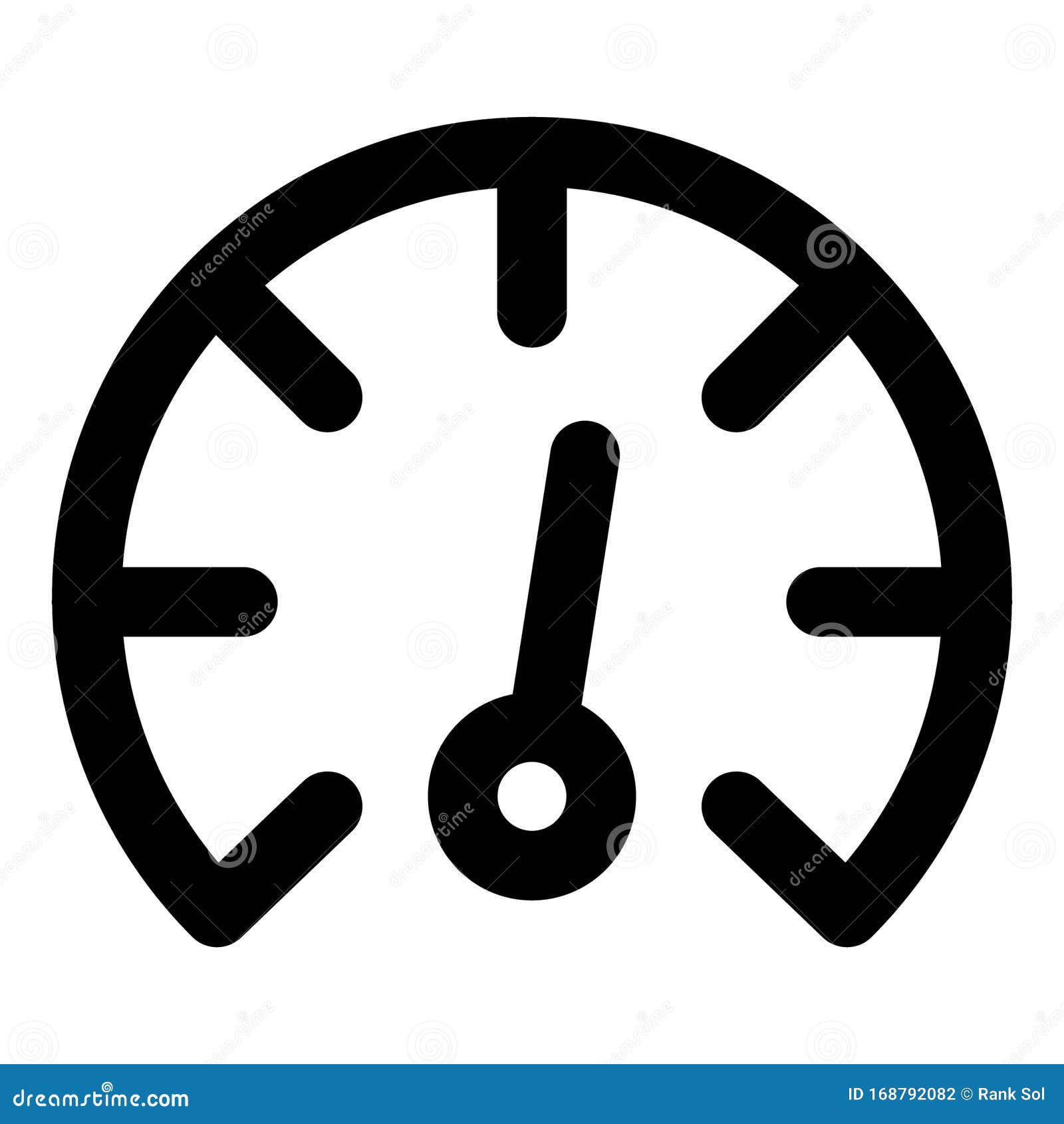 Dashboard, Gauge Bold Vector Icon Which Can Be Easily Edited Or Modified