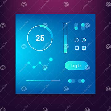 Dashboard UI and UX Kit. Bar Chart and Line Graph Designs. Different ...
