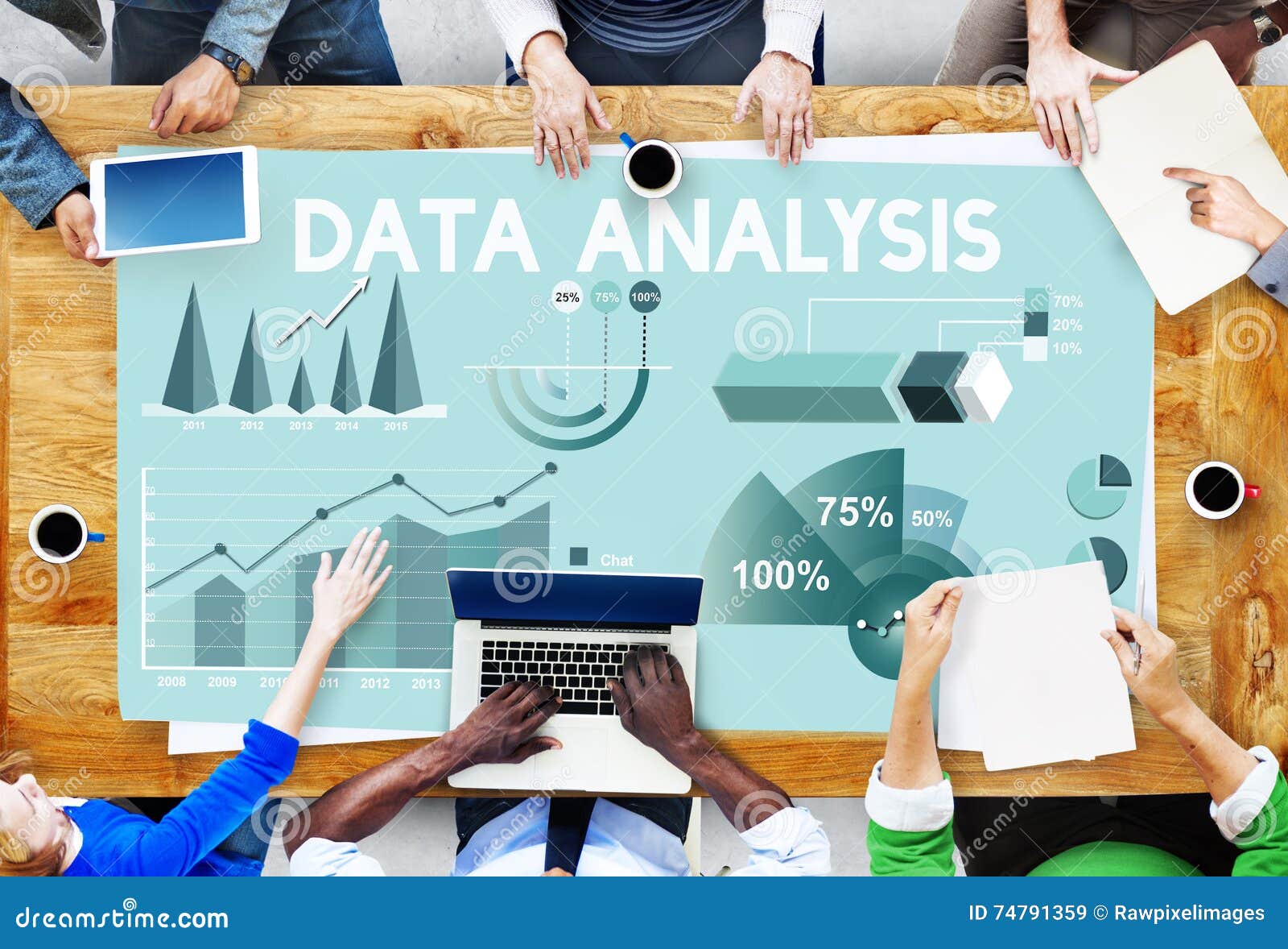 Data Analysis Marketing Business Report Concept Stock Image Image Of