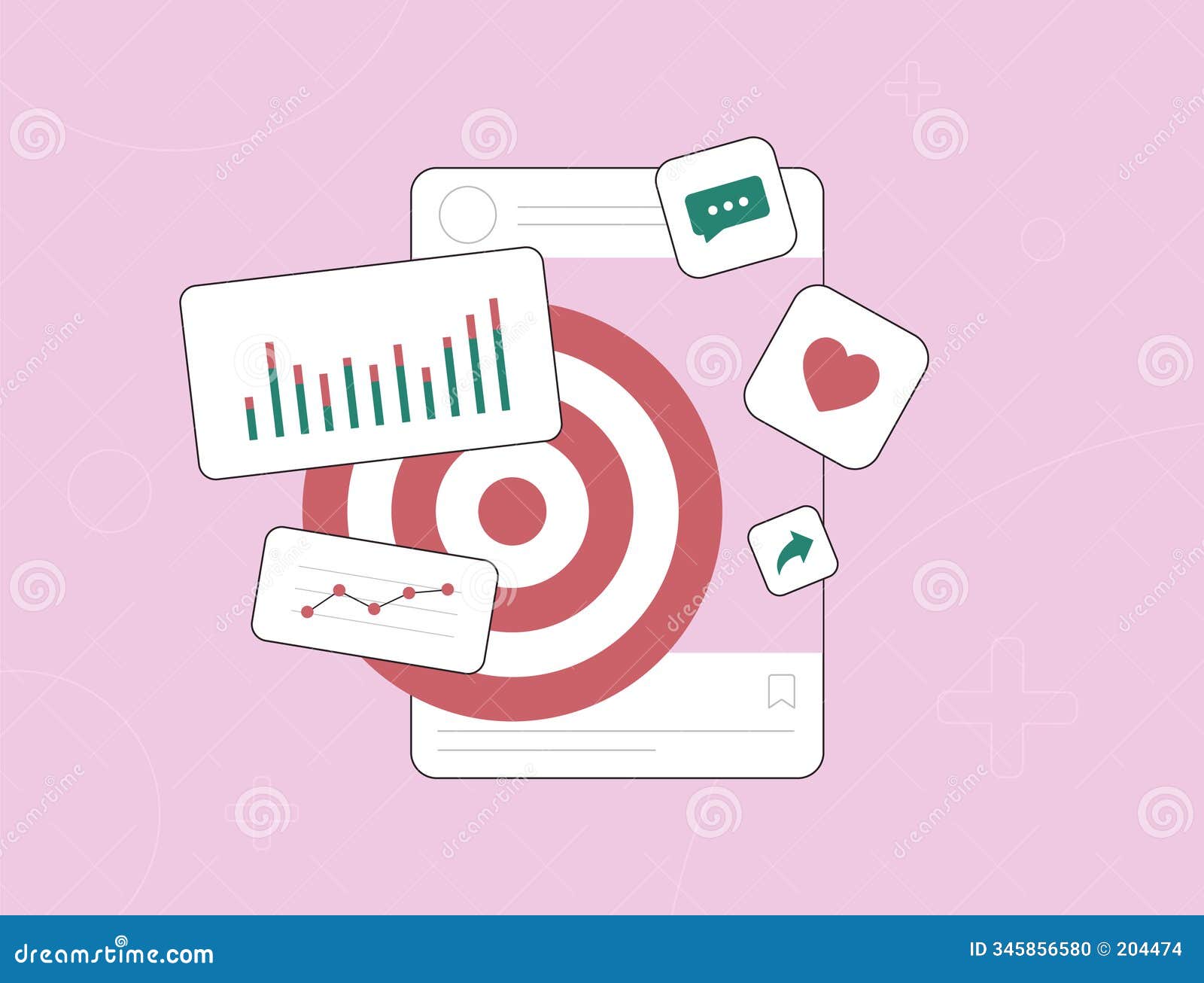 data analytics for visualizing social media performance. track key metrics and insights, monitor trends, improve smm
