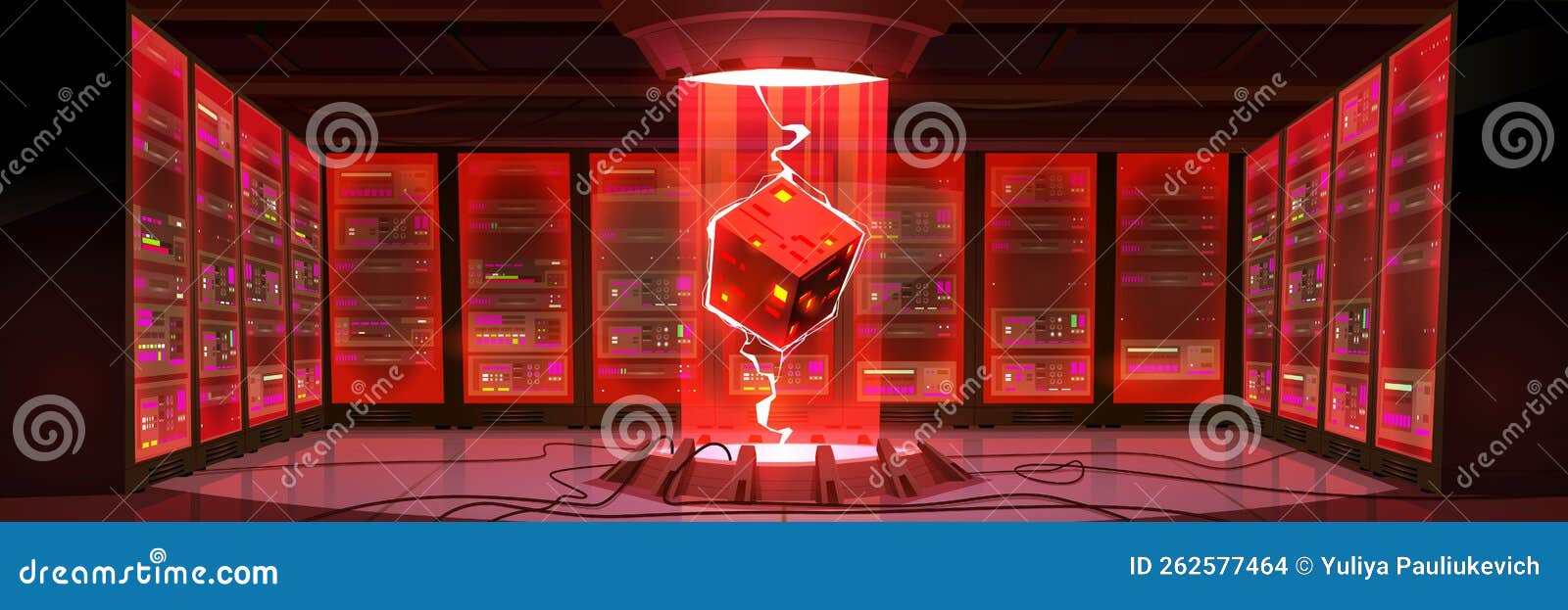 Data Center, Digital Information Storage Room Stock Photo Image of