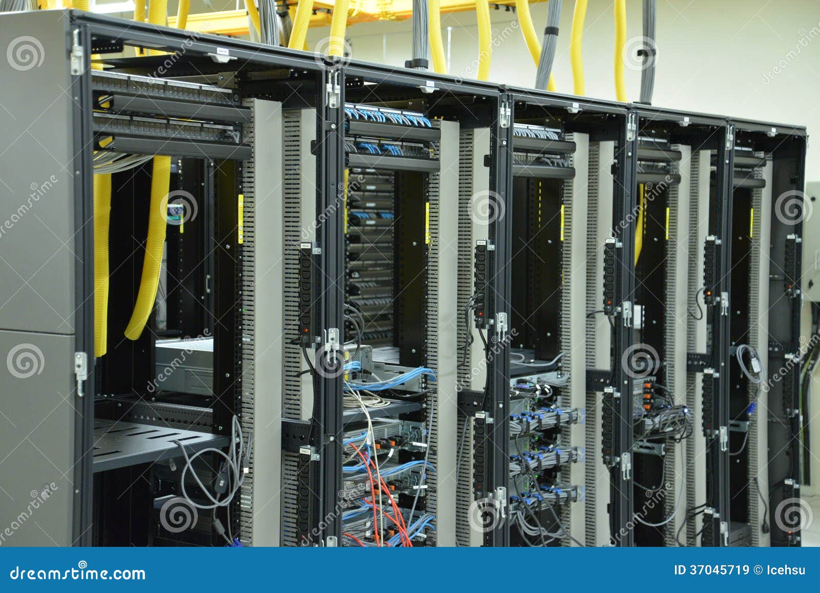 Data Center Rack And Stacks Stock Image Image Of Digital Cyber
