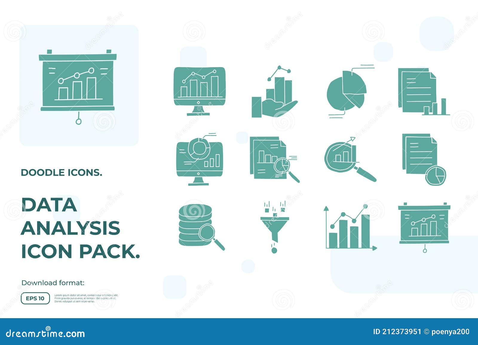 Data Collection And Analysis Concept Doodle Icon Set Vector Illustration Statistics Science Technology Machine Learning Process Stock Vector Illustration Of Drawing Object 212373951