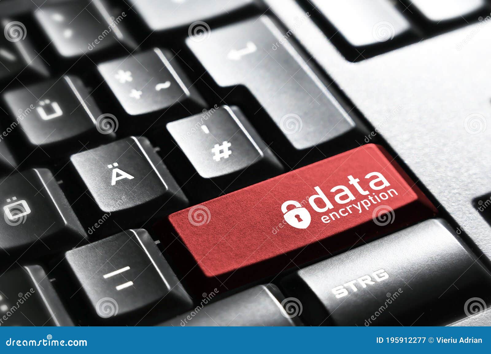 Data Encryption , Keyboard Button Enter Symbol Stock Image Image of closeup, conceptual 195912277