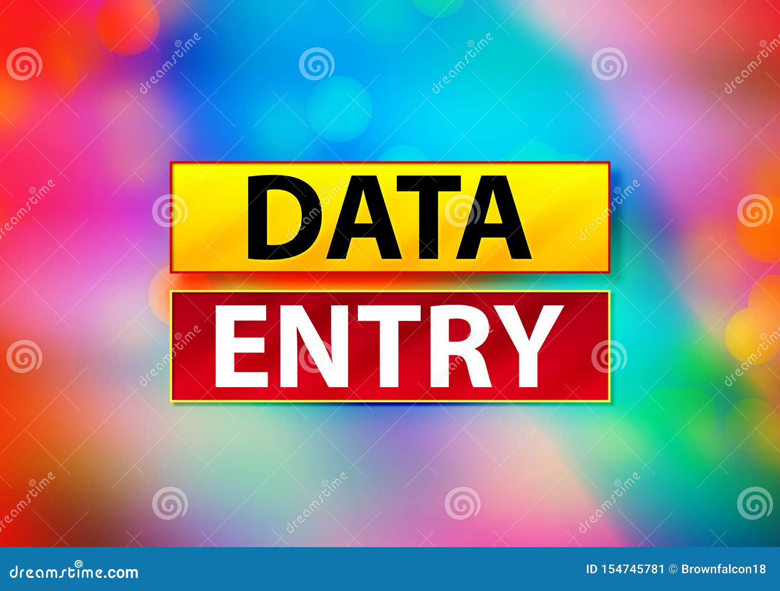 Data Entry Abstract Colorful Background Bokeh Design ...